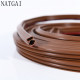 NATGAI Self adhesive door sealing rubber sealing tube brown 20FT